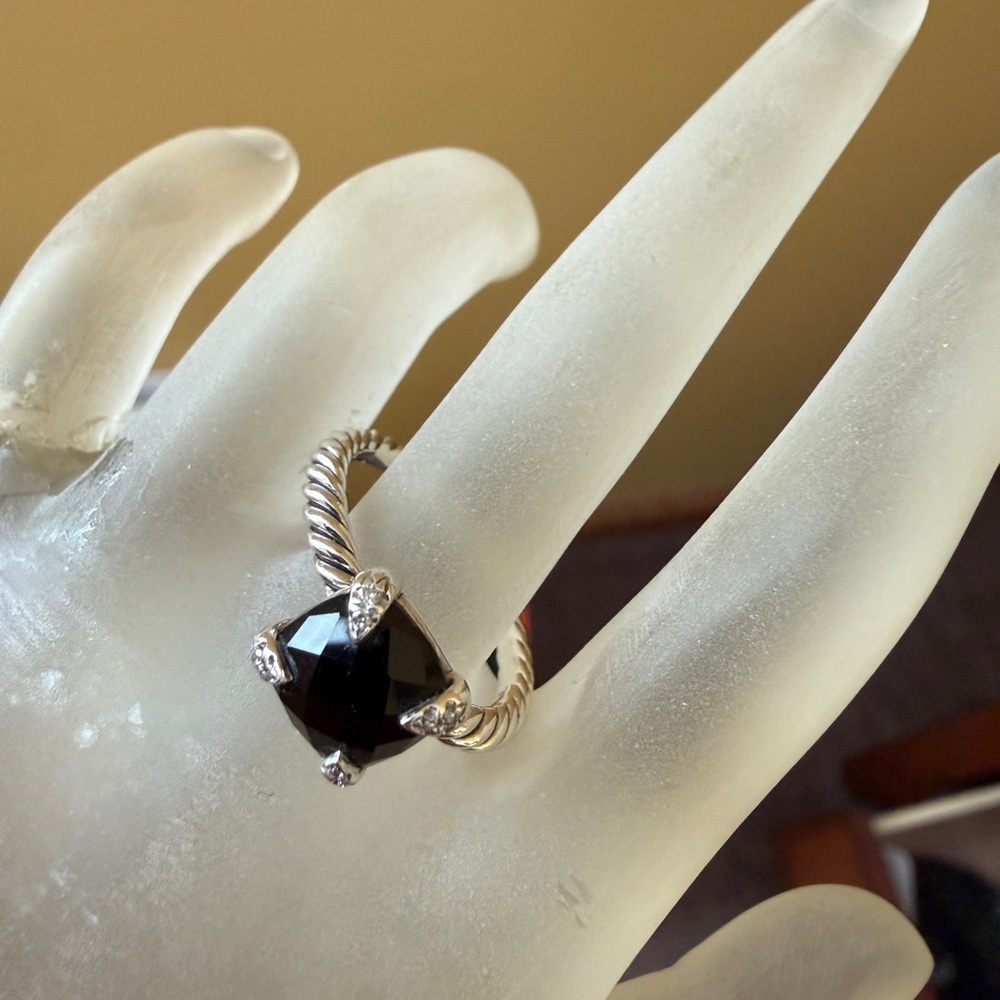 David Yurman Black Onyx Chatelaine Ring